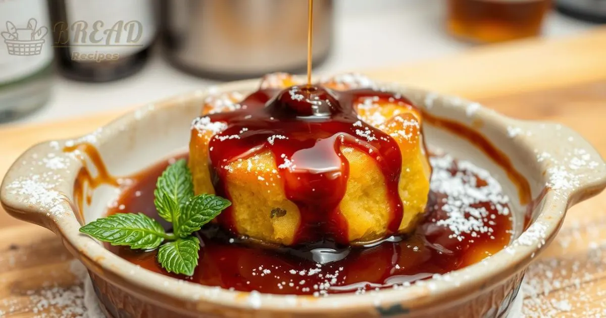 bread pudding with bourbon sauce