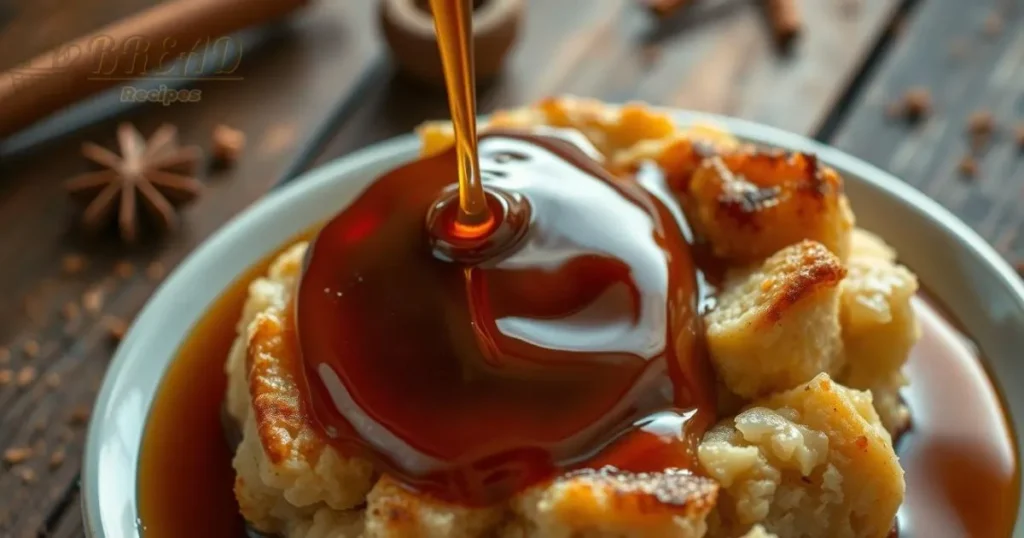 bread pudding with bourbon sauce