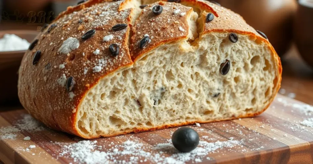 sourdough einkorn pitted bread