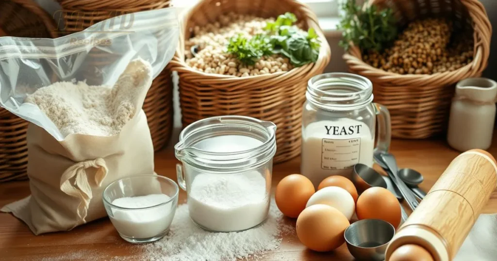 Bread Making Ingredients and Tools