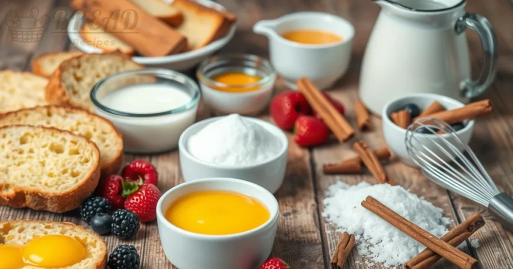 Bread Pudding Ingredients