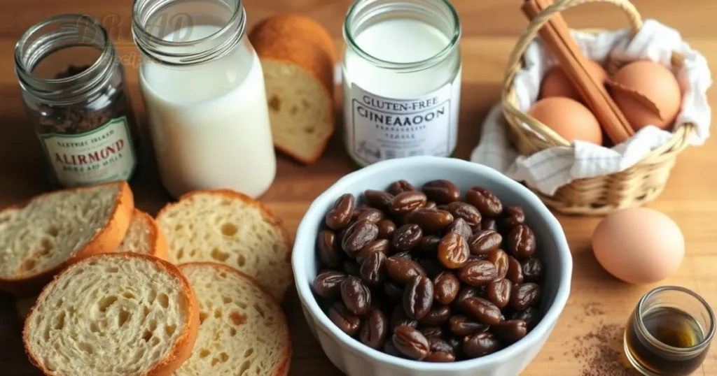 Gluten-Free Bread Pudding Ingredients