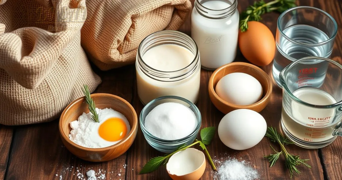 essential bread making ingredients.