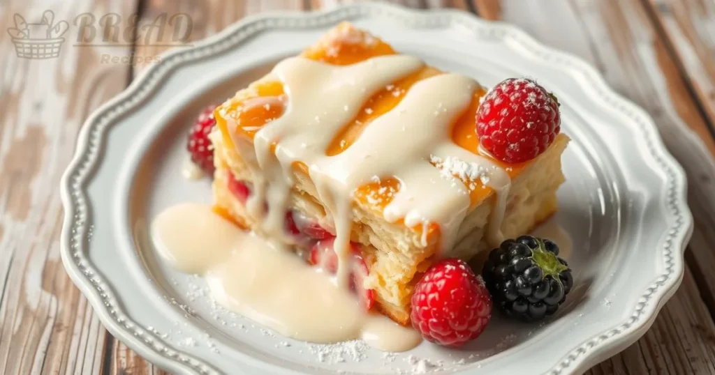 white chocolate bread pudding